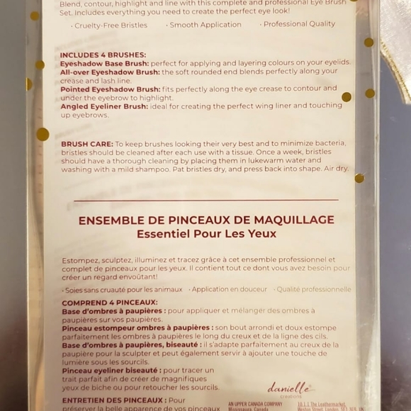 🆕️EYE ESSENTIALS COSMETIC BRUSH SET 🆕️ ♥️ - Picture 3 of 4